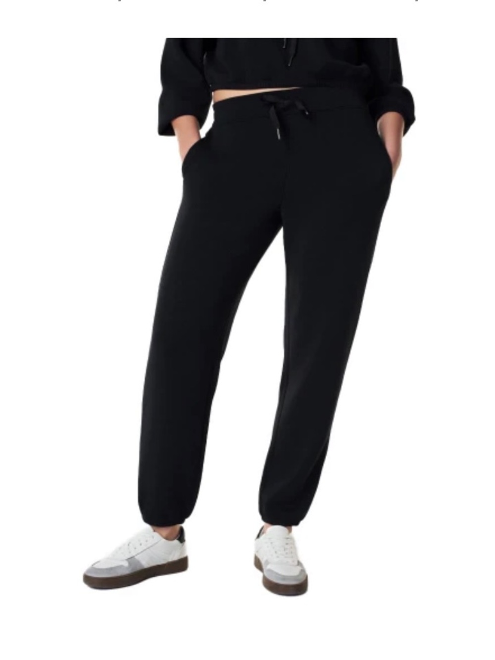 SPANX Air Essentials Black Drawstring Jogger Pants Woman’s Size Small